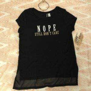 H&M Divided black graphic top